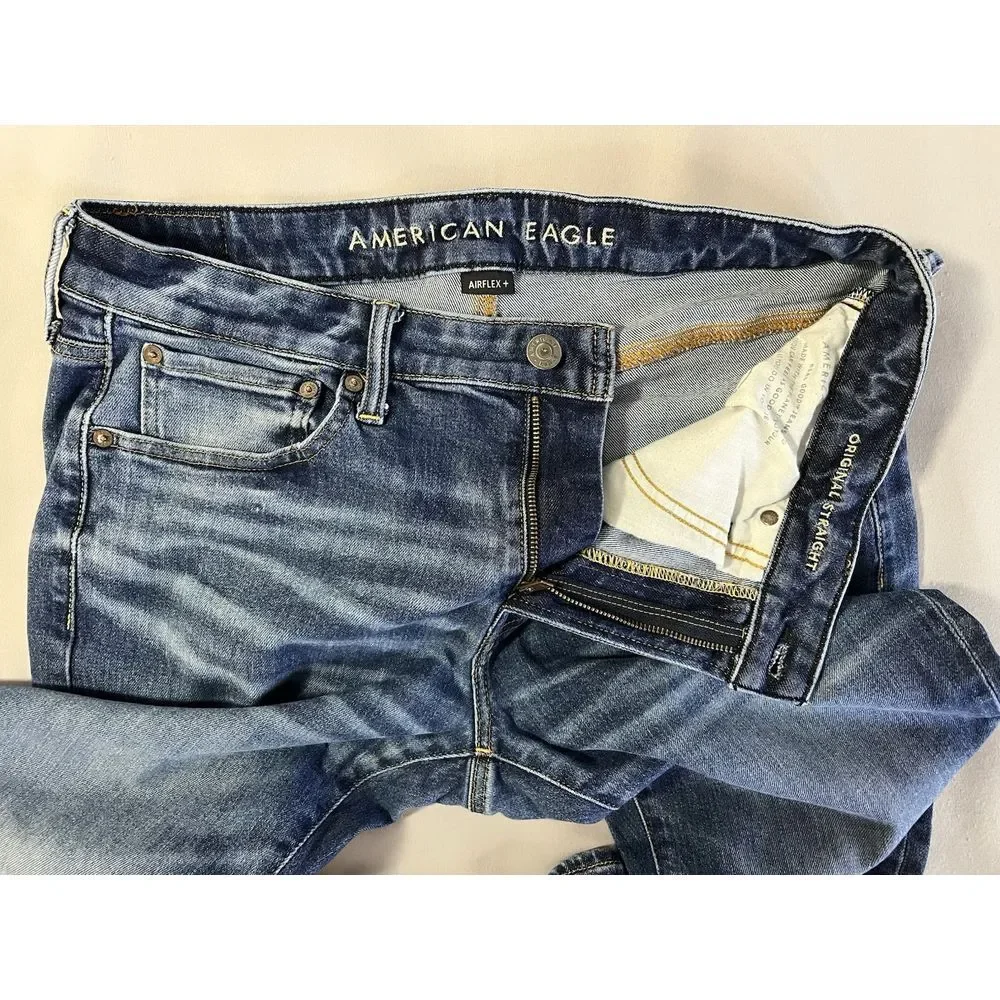 AMERICAN EAGLE  Original‎  Straight Leg Jeans Men's 34x34 (34x32.5) - Picture 6 of 9